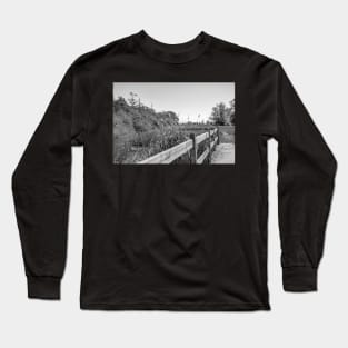 Bridge over the river in the English countryside Long Sleeve T-Shirt